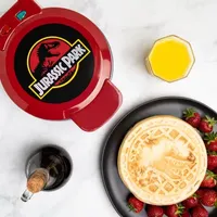 Uncanny Brands Jurassic Park Waffle Maker -  T-Rex on Your Waffles - Waffle Iron