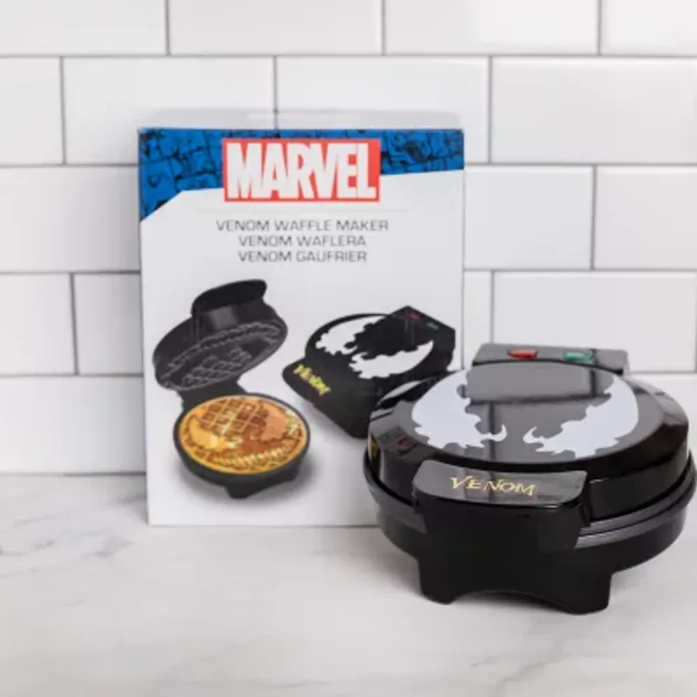 Uncanny Brands Marvel Venom Waffle Maker -Venom on Your Waffles- Waffle Iron