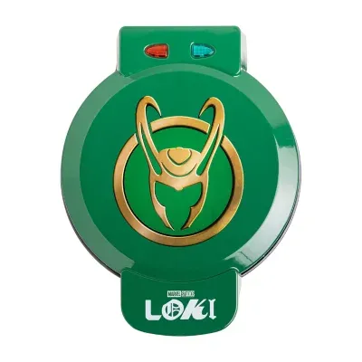 Uncanny Brands Marvel Loki Waffle Maker - Loki's Helmet on Your Waffles - Waffle Iron