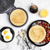 Uncanny Brands Marvel Loki Waffle Maker - Loki's Helmet on Your Waffles - Waffle Iron