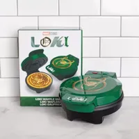 Uncanny Brands Marvel Loki Waffle Maker - Loki's Helmet on Your Waffles - Waffle Iron