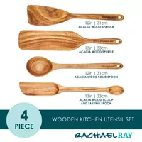 Rachael Ray Wooden 4-pc. Tools & Gadgets Utensil Set