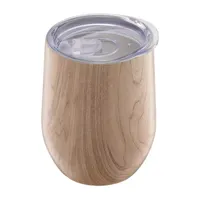 Cambridge 12oz Wood Decal Wine Tumbler