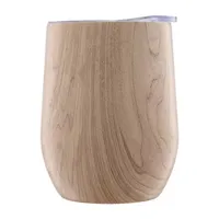 Cambridge 12oz Wood Decal Wine Tumbler