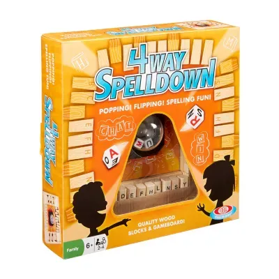 Ideal 4 Way Spelldown Game Board Game