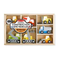 Melissa & Doug Wooden Construction Site Vehicles