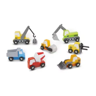 Melissa & Doug Wooden Construction Site Vehicles