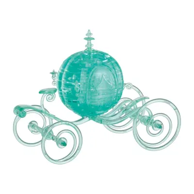 Bepuzzled 3d Crystal Puzzle - Disney Cinderellas Carriage Aqua  71 Pcs Puzzle