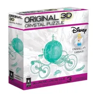 Bepuzzled 3d Crystal Puzzle - Disney Cinderellas Carriage Aqua  71 Pcs Puzzle