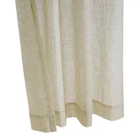 Weathervane Rod Pocket Energy Saving Light-Filtering Single Curtain Panel