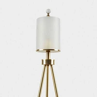 INK+IVY Pacific Metal Tripod Floor Lamp with Glass Shade