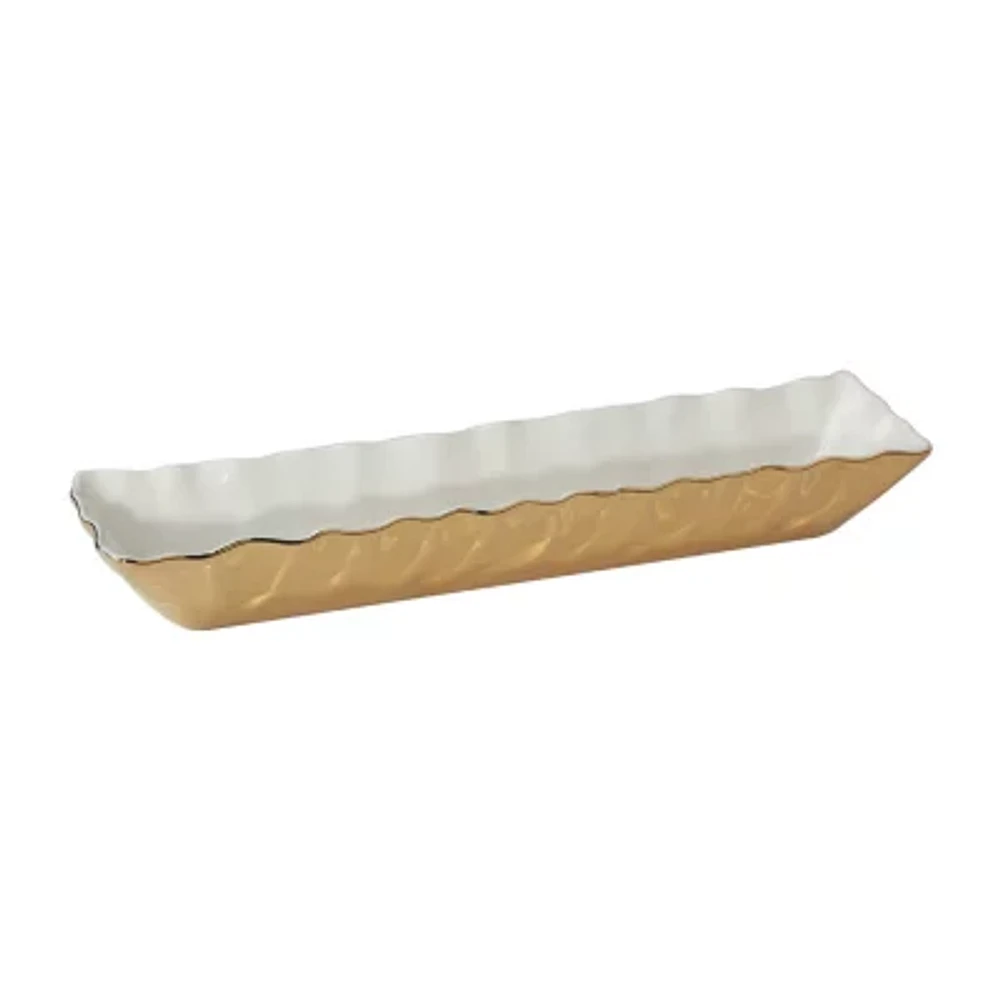 Certified International Gold Coast Porcelain Serving Trays