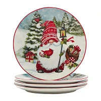 Certified International Christmas Gnomes 16-pc. Earthenware Dinnerware Set