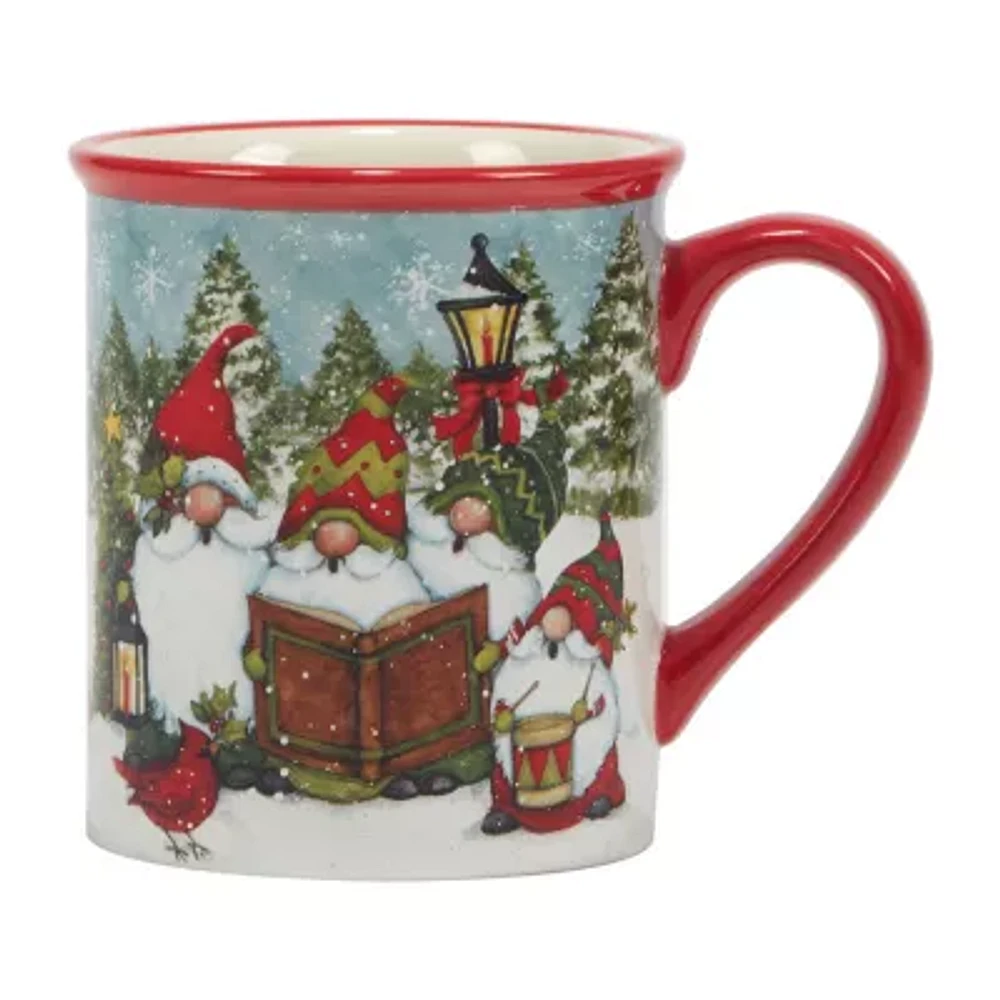 Certified International Christmas Gnomes 4-pc. Coffee Mug