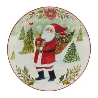 Certified International Joy Of Christmas 4-pc. Earthenware Dessert Plate