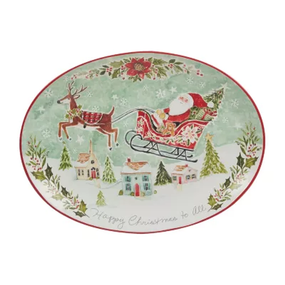 Certified International Joy Of Christmas Serving Platter