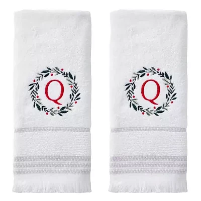 Skl Home Wreath Monogram Letter Q 2-pc. Hand Towel