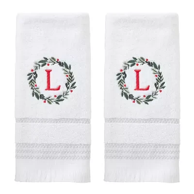 Skl Home Wreath Monogram Letter L 2-Pack 2-pc. Hand Towel