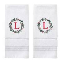 Skl Home Wreath Monogram Letter L 2-Pack 2-pc. Hand Towel