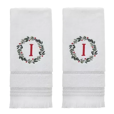 Skl Home Wreath Monogram Letter I 2-pc. Hand Towel