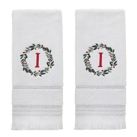 Skl Home Wreath Monogram Letter I 2-pc. Hand Towel