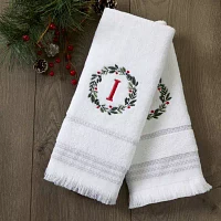 Skl Home Wreath Monogram Letter I 2-pc. Hand Towel