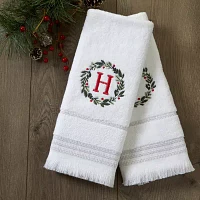 Skl Home Wreath Monogram Letter H 2-pc. Hand Towel