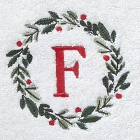 Skl Home Wreath Monogram Letter F 2-pc. Hand Towel