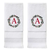 Skl Home Wreath Monogram Letter A 2-pc. Hand Towel