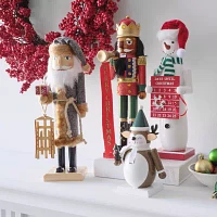 North Pole Trading Co. 14in Traditional Trumpet African American Christmas Nutcracker