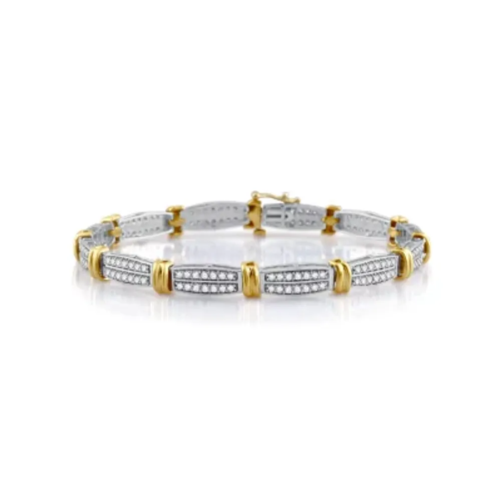 CT. T.W. Natural White Diamond 10K Gold 7.5 Inch Tennis Bracelet