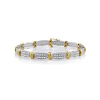 CT. T.W. Natural White Diamond 10K Gold Inch Tennis Bracelet