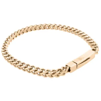 Stainless Steel 9 Inch Solid Wheat Chain Bracelet