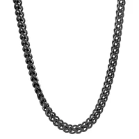 Stainless Steel Inch Solid Wheat Chain Necklace
