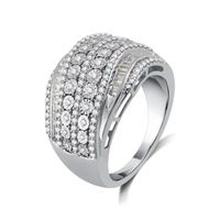 1 CT.T.W. Natural Diamond Sterling SIlver Ring