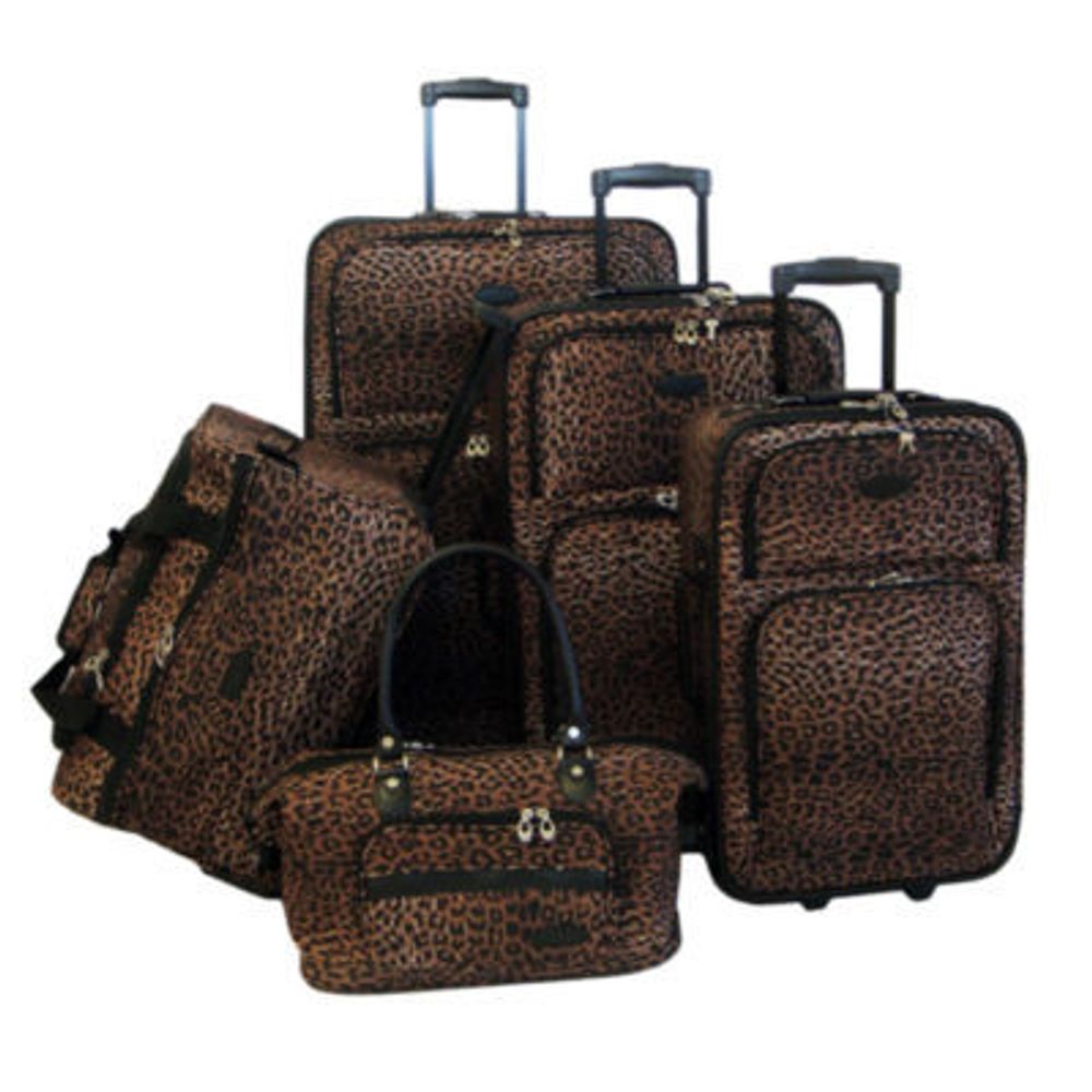 American Flyer Animal Print 5-pc. Luggage Set