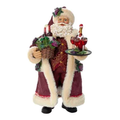 Kurt Adler 11.5" Fabriché™ Wine Santa