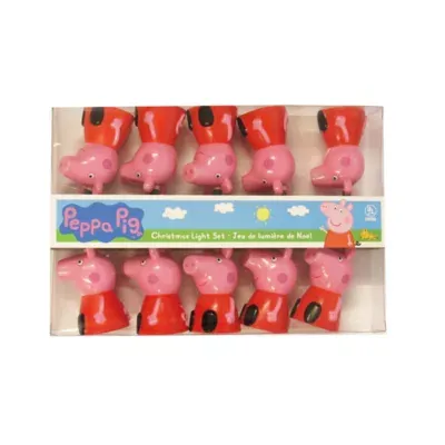 Kurt Adler Peppa Pig Indoor/Outdoor String Lights