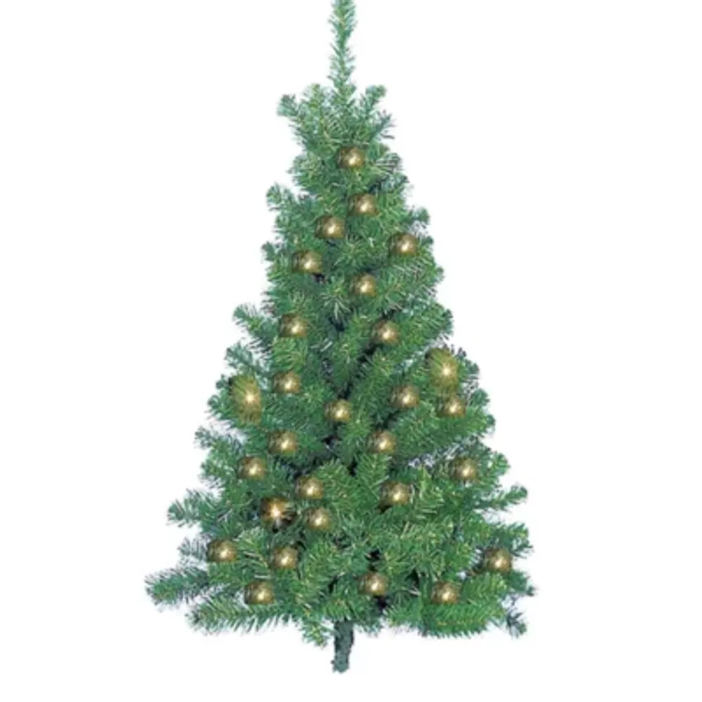 Kurt Adler 4 ft. Pre-Lit Norway Pine Wall Christmas Tree