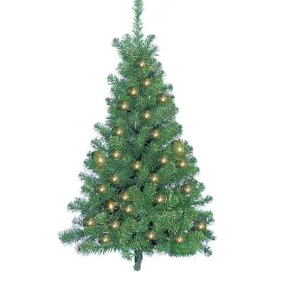 Kurt Adler 4 ft. Pre-Lit Norway Pine Wall Christmas Tree