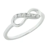 Sparkle Allure Cubic Zirconia Pure Silver Over Brass Band