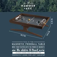 Hammer + Axe Tabletop Magnetic Foosball Table Game