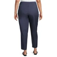 Alfred Dunner Classics Womens Mid Rise Slim Pant