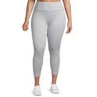 Sports Illustrated Seamless Womens Moisture Wicking 7/8 Ankle Leggings Plus