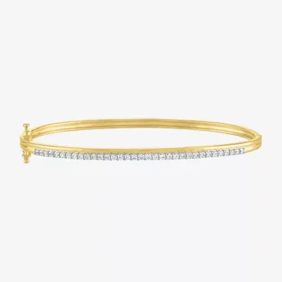 Diamond Addiction (G-H / Si2-I1) Womens /2 CT. T.W. Lab Grown White Diamond 10K Gold Bangle Bracelet