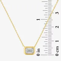 Diamond Addiction Womens (G-H / Si2-I1) 1/2 CT. T.W. Lab Grown White Diamond 10K  Gold Pendant Necklace