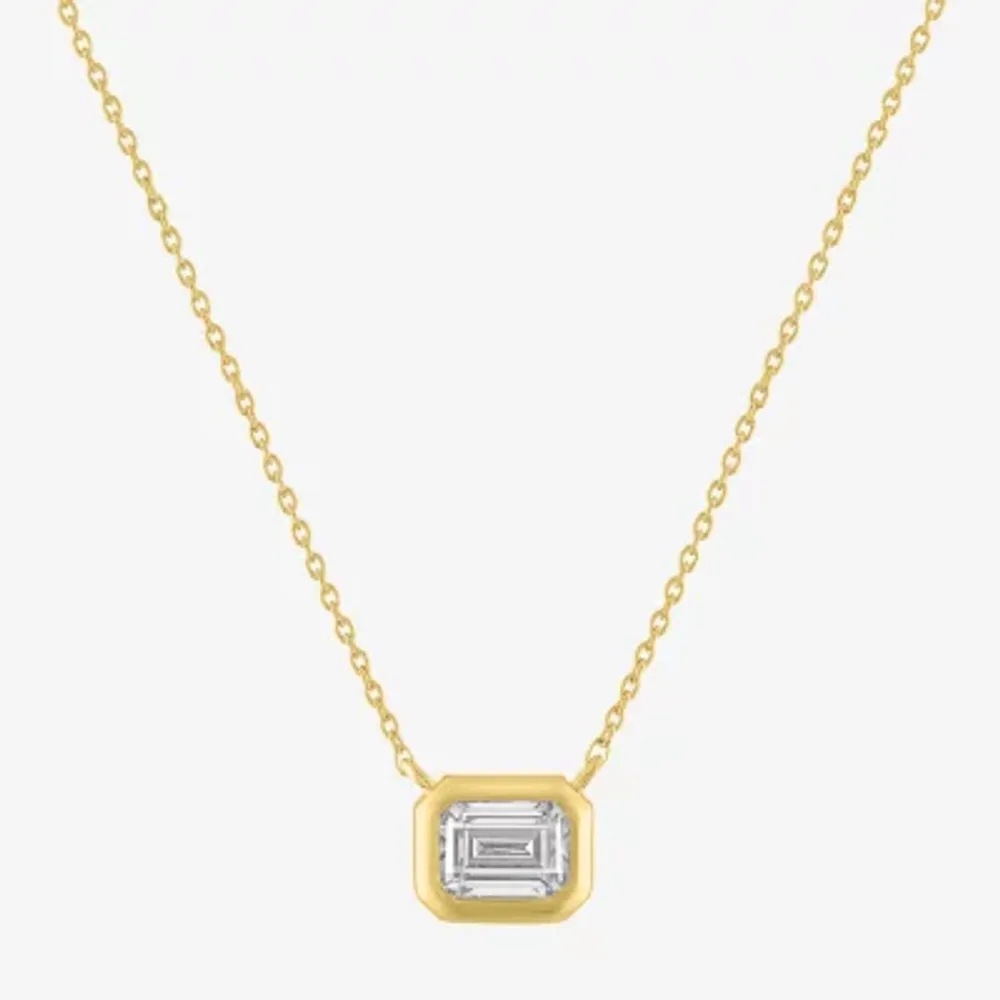 Diamond Addiction Womens (G-H / Si2-I1) 1/2 CT. T.W. Lab Grown White Diamond 10K  Gold Pendant Necklace