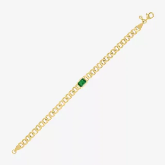 14K Gold 9 Inch Semisolid Cuban Chain Bracelet - JCPenney