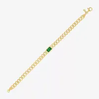 14K Gold 7 Inch Solid Curb Chain Bracelet - JCPenney