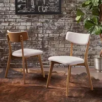 Chazz 2-pc. Upholstered Side Chair in Light Beige